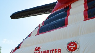 H Notarzt Helikopter Hüpfburg 