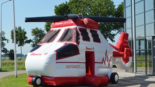 H Notarzt Helikopter Hüpfburg 