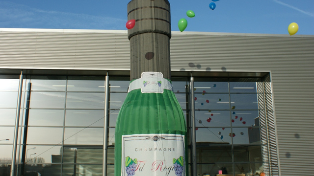  Sektflasche für Ballons 