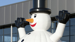 Hüpfburg Standard Schneemann