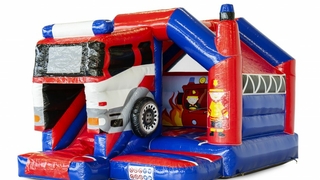 Hüpfburg Slide Combo Feuerwehr 